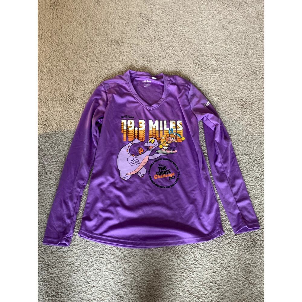 Rundisney Two Couse Challenge Figment Race Tech Shirt Women Small